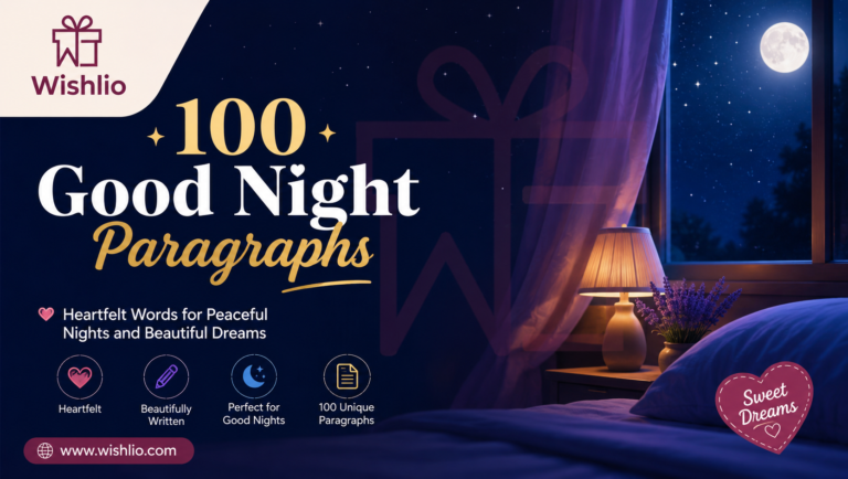 100 Good Night Paragraphs
