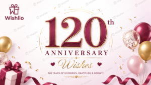 Read more about the article 120 Anniversary Wishes – Celebrate Love with Beautiful Words