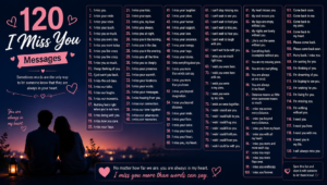 Read more about the article 120 I Miss You Messages – When Words Aren’t Enough