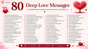 Read more about the article 80 Deep Love Messages – Say What Your Heart Truly Feels