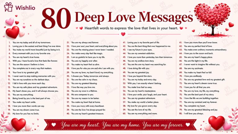 80 Deep Love Messages