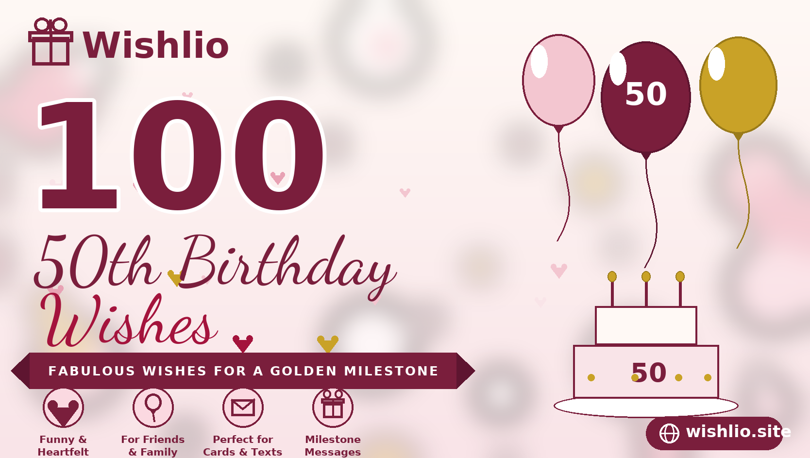 You are currently viewing 100 50th Birthday Wishes for an Unforgettable Milestone