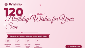 Read more about the article 120 Birthday Wishes for Son: Proud Messages from Mom & Dad
