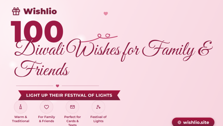 100 Diwali wishes for family and friends card with glowing diyas