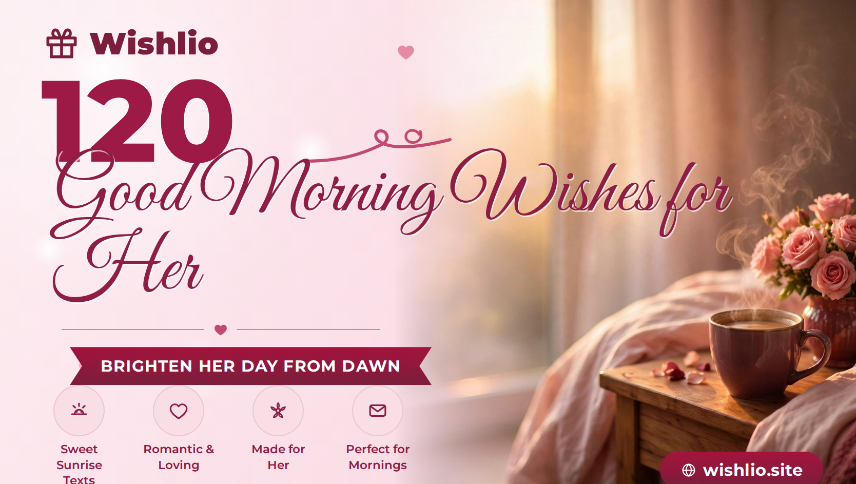 Read more about the article 120 Good Morning Wishes for Her to Brighten Her Day