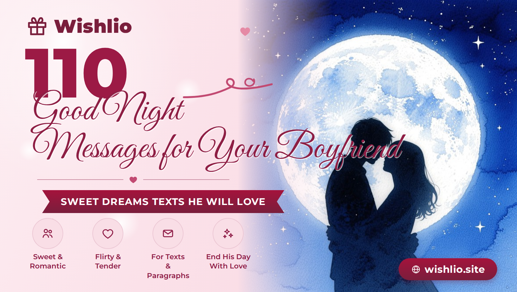 Read more about the article 110 Good Night Messages for Boyfriend That Melt His Heart