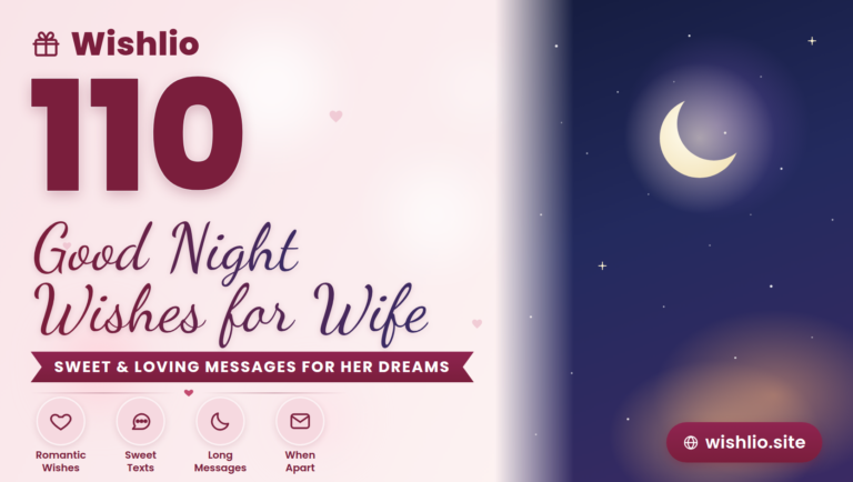 110 good night wishes for wife card with moon and stars design