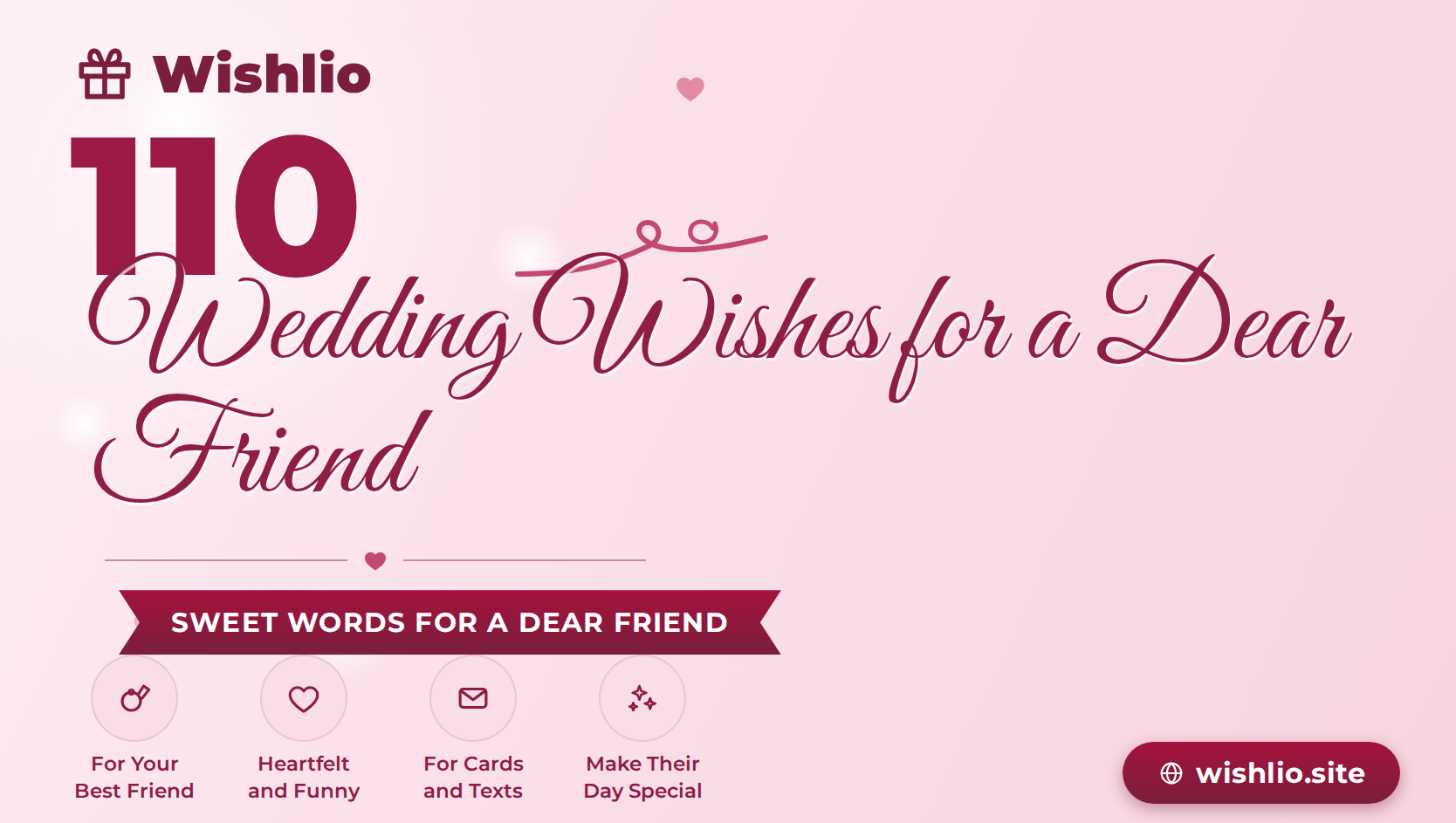 You are currently viewing Wedding Wishes for Friend: 110 Sweet & Funny Messages